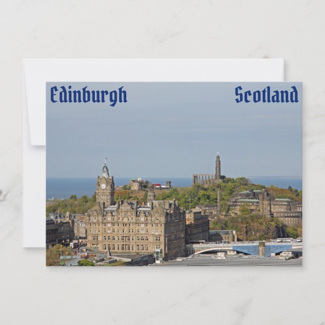 Edinburgh, Scotland Card (Vorderseite)