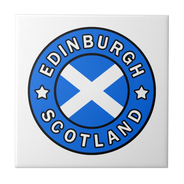 Edinburgh Scotland Fliese (Vorderseite)