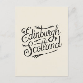 Edinburgh Scotland Hand gezogen Postkarte