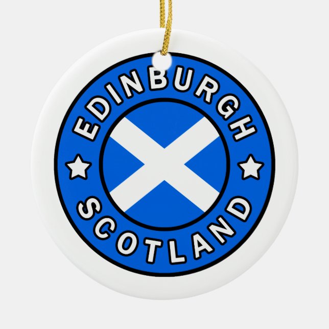 Edinburgh Scotland Keramik Ornament (Vorne)