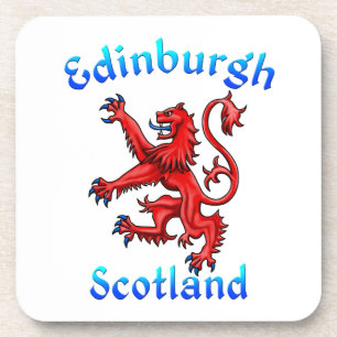 Edinburgh Scotland Lion Rampant Scottish Flag Getränkeuntersetzer
