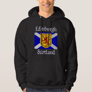 Edinburgh Scotland Lion Rampant Scottish Flag Hoodie