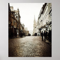 EDINBURGH SCOTLAND MAYBOLE STREET SCENE 1910