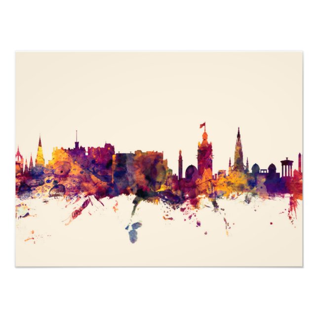 Edinburgh Scotland Skyline Fotodruck (Vorne)