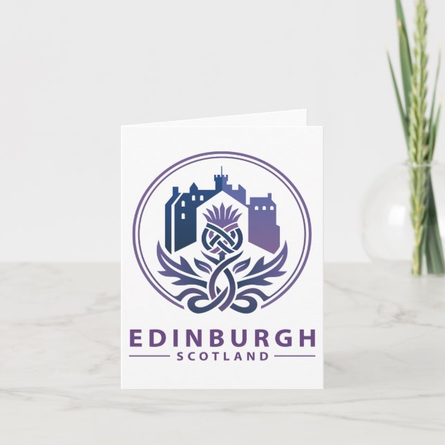 Edinburgh Scotland United Kingdom Karte (Vorderseite)