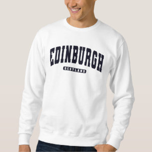 Edinburgh Scotland Varsity Uni Style Sweatshirt