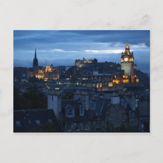 Edinburgh Skyline Postkarte