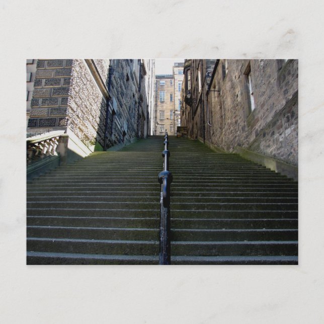 Edinburgh Stairs Postkarte (Vorderseite)