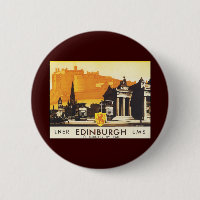 Edinburgh via LNER Rail Poster