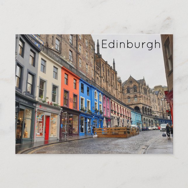 Edinburgh - Victoria Street Postkarte (Vorderseite)