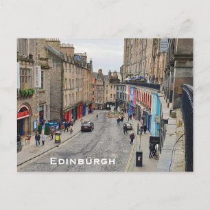 Edinburgh Victoria Street Postkarte