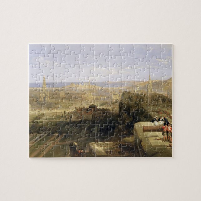 Edinburgh vom Schloss, 1847 (Öl auf Leinwand) (Horizontal)