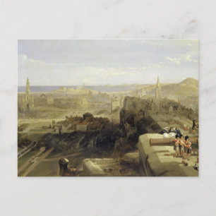 Edinburgh von der Burg aus 1847 Postkarte