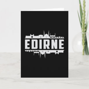 Edirne Turkey City Skyline Cityscape Funny Gift Karte