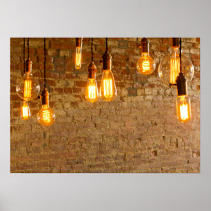 Edison-Art-Glühlampen-Plakat Poster
