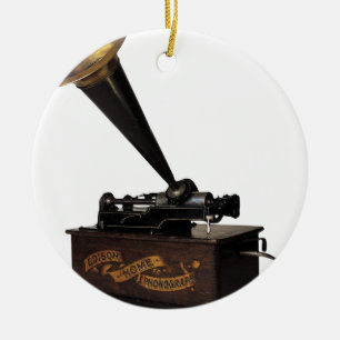Edison Heim Phonograph Keramikornament