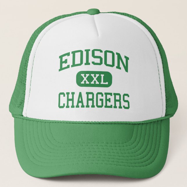Edison - Ladegeräte - hoch - Huntington Beach Truckerkappe (Vorderseite)