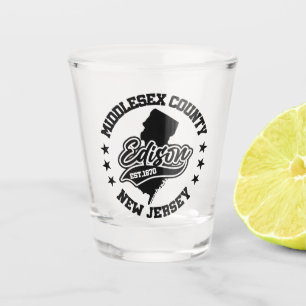 Edison, New Jersey Schnapsglas