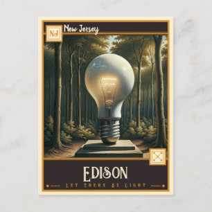 Edison, New Jersey   VINTAG Postkarte