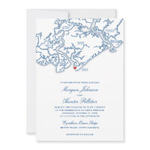 Edisto Beach Alles-in-Einem QR RSVP Hochzeit