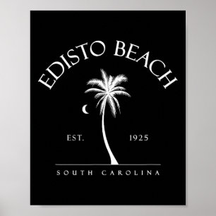 Edisto Beach Palmenbaum Schwimmen Scu Geschenkarti Poster