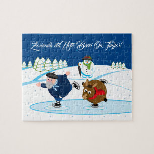 Edit, Christmas / Navidad, Olentzero ice Skaten,