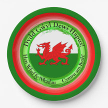 Edit Matching Welsh Dragon St David's Day 9"