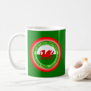 Edit Matching Welsh Dragon St David's Day Kaffeetasse