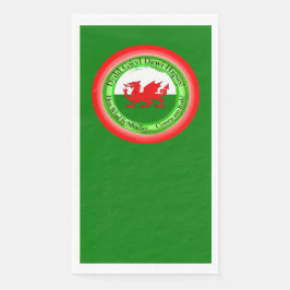 Edit Matching Welsh Dragon St David's Day Serviette