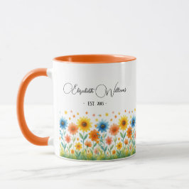 Edit Wildflower Gift | Name & Established Year Tasse
