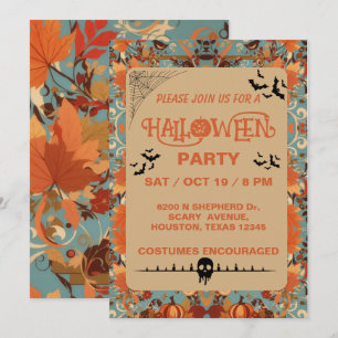 Editable Adult Halloween-Party Einladung