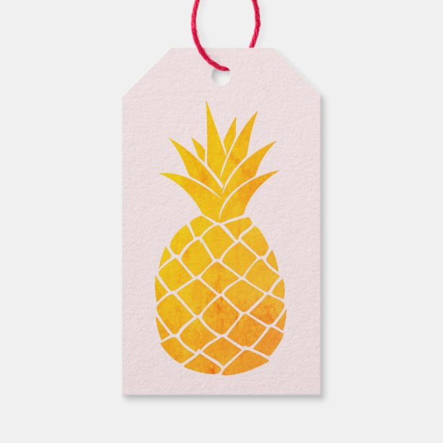 Editable Aloha Tropical Brautparty Geschenkanhänger (Rückseite)
