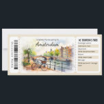 Editable Amsterdam Boarding Pass Flugzeug Ticket Einladung<br><div class="desc">Nehmen Sie Ihren Lieben auf eine Reise nach Amsterdam mit unserem einzigartigen Fake Boarding Pass Geschenkgutschein. Dieses kreative und individuell gestaltbare Ticket für den Amsterdamer Boarding ist das ideale Geschenk für einen Geburtstag, ein Jubiläum oder einen besondere Anlass. Lass der Fantasie des Empfängers, sobald er ein Abenteuer in den Niederlanden...</div>