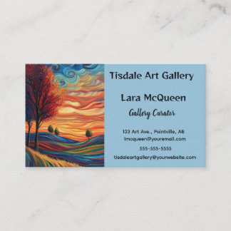 Editable Art Gallery Visitenkarte