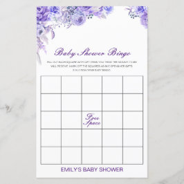 Editable Baby Bingo Baby Showgame PRINTED