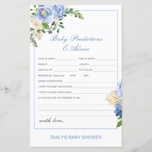 Editable Baby Predication and Advisor Baby Showroo (Vorderseite)