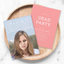Editable Back Color Modernes Grid Foto Grad Party