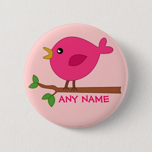 Editable Bird Print Buttons (Vorderseite)