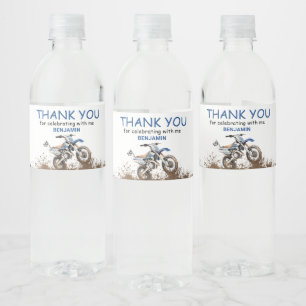 Editable Blue Dirt Bike
