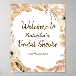 Editable Boho Party Welcome Sign 8x10 Poster