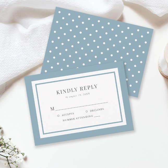 Editable Border Color Wedding RSVP Karte (Von Creator hochgeladen)