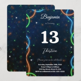 Editable Boy Birthday Einladung