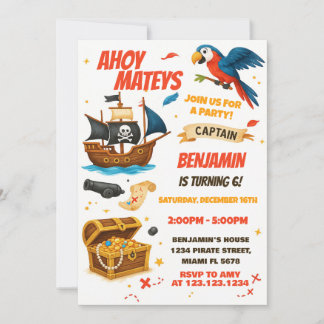 Editable Boys Girls Schatzsuchen Einladung