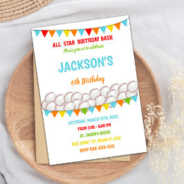 Editable Boys Sports Party Einladung für Kleines G