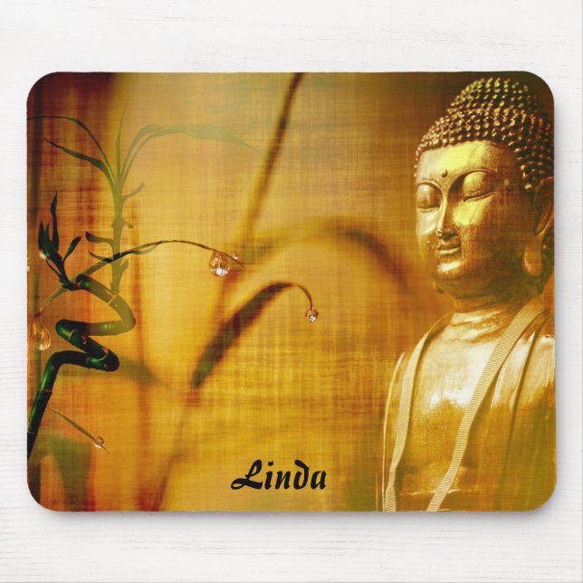 Editable Buddha and Bamboo Mousepad (Vorne)
