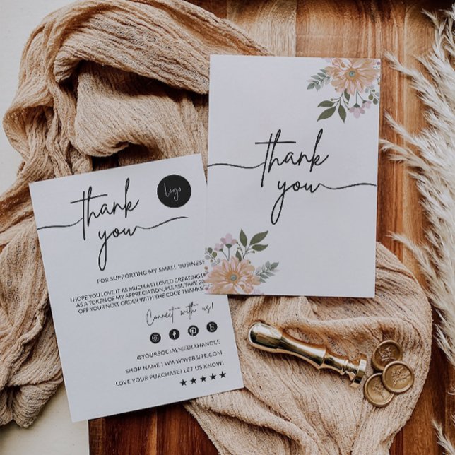 EDITABLE Business dank Karte druckbar (EDITABLE Business Thank You Card Printable)