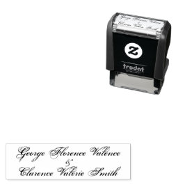 Editable Calligrafy Classic Wedding Names Permastempel