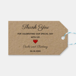 Editable Celebration Vielen Dank für Ihr Geschenk Geschenkanhänger