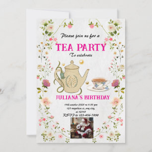 Editable Christmas Tee Party Einladung