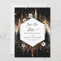 Editable Classic Enchanted Forest Wedding